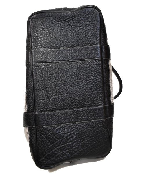 HERMES（エルメス）HERMES (エルメス) ガーデンパーティPM グレー×ブラック サイズ:下記参照 ガーデンパーティPM T刻印（2015年製造）トワルアッシュの古着・服飾アイテム