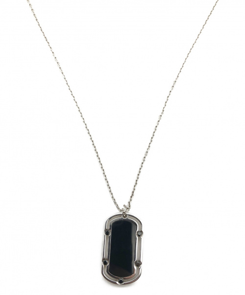 DAMIANI（ダミアーニ）DAMIANI (ダミアーニ) Dサイドブラックダイヤ・オニキス ペンダントネック サイズ:- K18WG 12.7g オニキスの古着・服飾アイテム