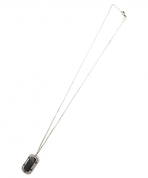 DAMIANI（ダミアーニ）DAMIANI (ダミアーニ) Dサイドブラックダイヤ・オニキス ペンダントネック サイズ:- K18WG 12.7g オニキスの古着・服飾アイテム