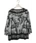 TOKUKO1erVOL (トクコプルミエヴォル) 総柄シャツブラウス ブラック×グレー サイズ:9：4000円