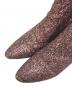 中古・古着 Saint Laurent Paris (サンローランパリ) LOULOU GLITTER BOOTS パープル サイズ:36 1/2：4500円