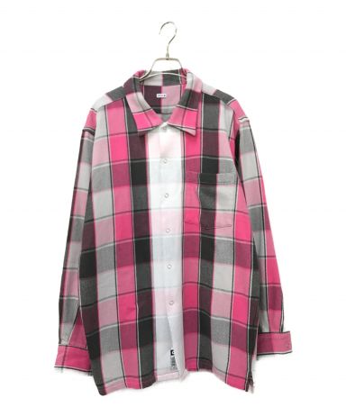 マ*ロ様 シークエルLINE NEL CHECK SHIRT SQ-23AW-S 中古・古着通販】SEQUEL (シークエル) LINE NEL CHECK SHIRT ピンク