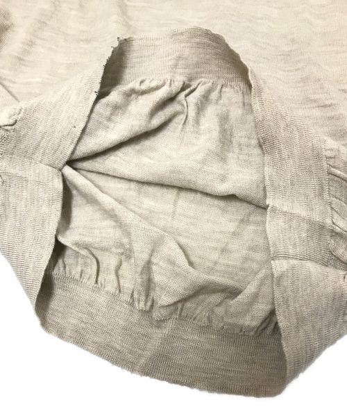 BATONER（バトナ―）BATONER (バトナ―) クルーネックニット ベージュ サイズ:2の古着・服飾アイテム