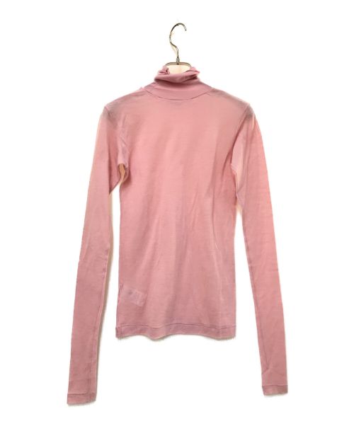 AURALEE（オーラリー）AURALEE (オーラリー) SUPER SOFT WOOL SHEER JERSEY TURTLE-TOP BEIGE ピンク サイズ:下記参照の古着・服飾アイテム