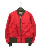 AVIREXアヴィレックス）の古着「バックプリントMA-1」｜レッド