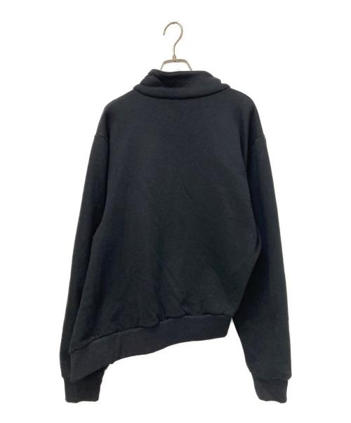 SPENCER BADU（スペンサーパドゥ）SPENCER BADU (スペンサーパドゥ) アシンメトリージップスウェット ブラック サイズ:Lの古着・服飾アイテム