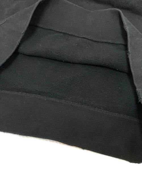 FASHIONCRIMINAL（ファッションクリミナル）FASHIONCRIMINAL (ファッションクリミナル) ダメージ加工ロゴスウェット ブラック サイズ:FREEの古着・服飾アイテム