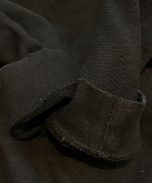 FASHIONCRIMINAL（ファッションクリミナル）FASHIONCRIMINAL (ファッションクリミナル) ダメージ加工ロゴスウェット ブラック サイズ:FREEの古着・服飾アイテム