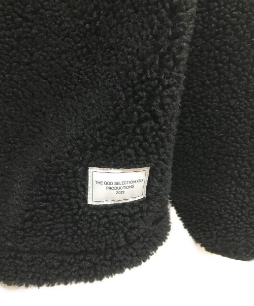 GOD SELECTION XXX（ゴッドセレクショントリプルエックス）GOD SELECTION XXX (ゴッドセレクショントリプルエックス) Fleece Jacket ブラック サイズ:Lの古着・服飾アイテム