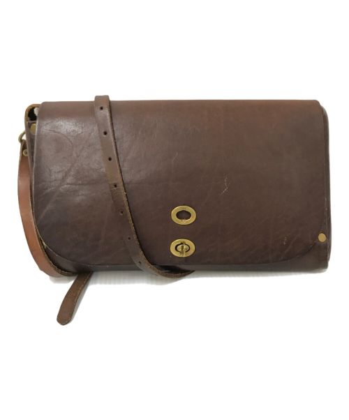 vasco（ヴァスコ）vasco (バスコ) レザー3ウェイサドルバッグ ブラウン サイズ:下記参照の古着・服飾アイテム