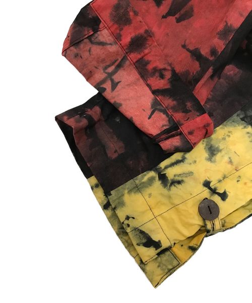 BLOKE（ブローク）BLOKE (ブローク) YELLOW HAND DYED TROUSERS イエロー×レッド サイズ:XS 未使用品の古着・服飾アイテム