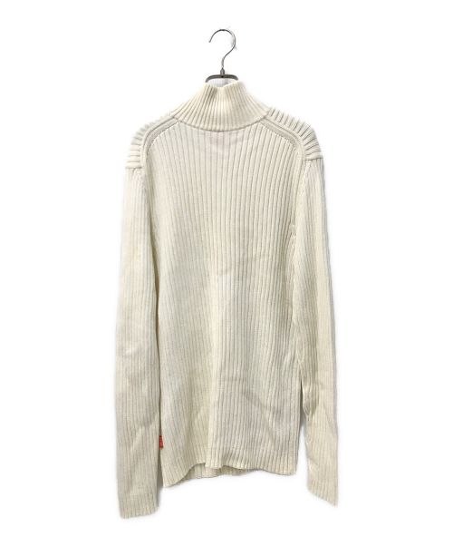 HUGO BOSS（ヒューゴ ボス）HUGO BOSS (ヒューゴ ボス) ハーフジップニット ホワイト サイズ:XLの古着・服飾アイテム