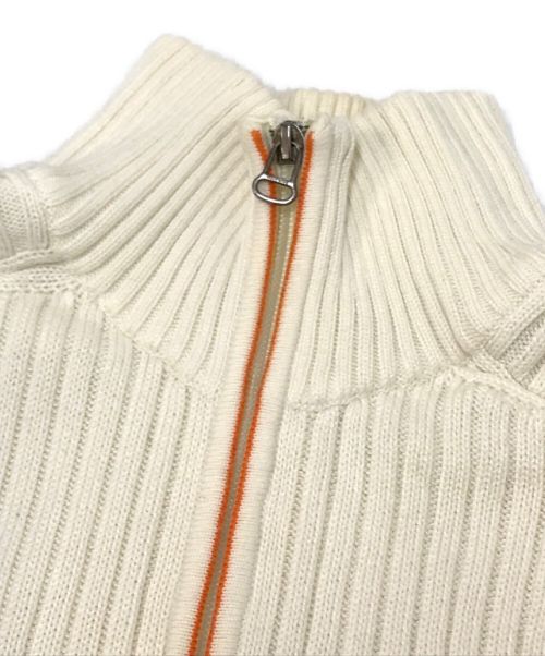 HUGO BOSS（ヒューゴ ボス）HUGO BOSS (ヒューゴ ボス) ハーフジップニット ホワイト サイズ:XLの古着・服飾アイテム