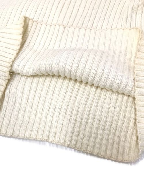 HUGO BOSS（ヒューゴ ボス）HUGO BOSS (ヒューゴ ボス) ハーフジップニット ホワイト サイズ:XLの古着・服飾アイテム