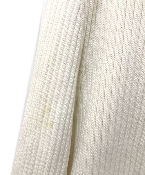 HUGO BOSS（ヒューゴ ボス）HUGO BOSS (ヒューゴ ボス) ハーフジップニット ホワイト サイズ:XLの古着・服飾アイテム