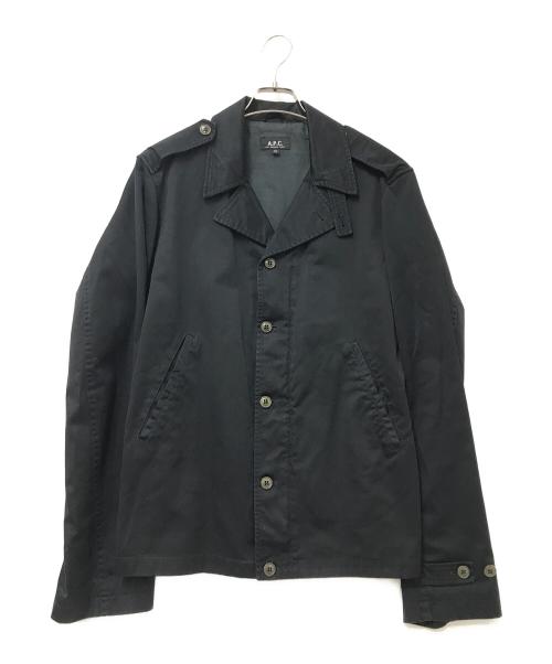 A.P.C.（アーペーセー）A.P.C. (アーペーセー) ジップアップジャケット ブラック サイズ:XSの古着・服飾アイテム
