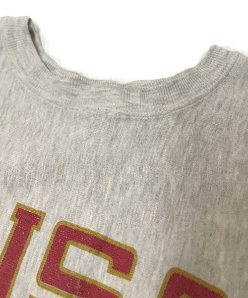 Champion REVERSE WEAVE（チャンピオン リバース ウィーブ）Champion REVERSE WEAVE (チャンピオンリバースウィーブ) 90's プリントスウェット グレー サイズ:XLの古着・服飾アイテム