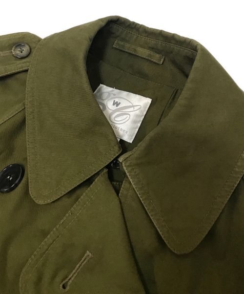 good work clothes（グッドワーククロウズ）good work clothes (グッドワーククロウズ) ロングトレンチコート カーキ サイズ:8の古着・服飾アイテム