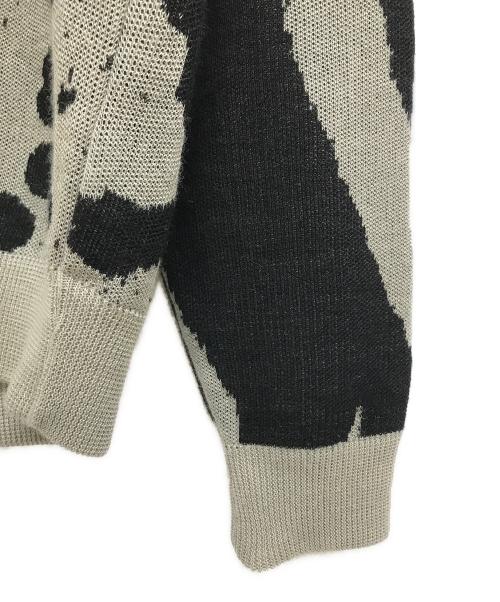 BAL（バル）BAL (バル) JACQUARD RAMIE CARDIGAN グレー サイズ:Lの古着・服飾アイテム