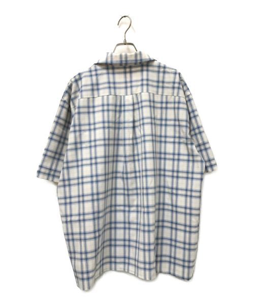 YOUNGER SONG（ヤンガーソング）YOUNGER SONG (ヤンガーソング) Ombre check over shirt ブルー サイズ:Mの古着・服飾アイテム