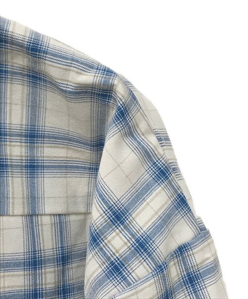 YOUNGER SONG（ヤンガーソング）YOUNGER SONG (ヤンガーソング) Ombre check over shirt ブルー サイズ:Mの古着・服飾アイテム