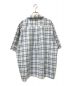 YOUNGER SONG (ヤンガーソング) Ombre check over shirt ブルー サイズ:M：3980円