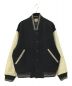 MEN's MELROSE（メンズメルローズ）の古着「レザー切替スタジャン」｜ブラック