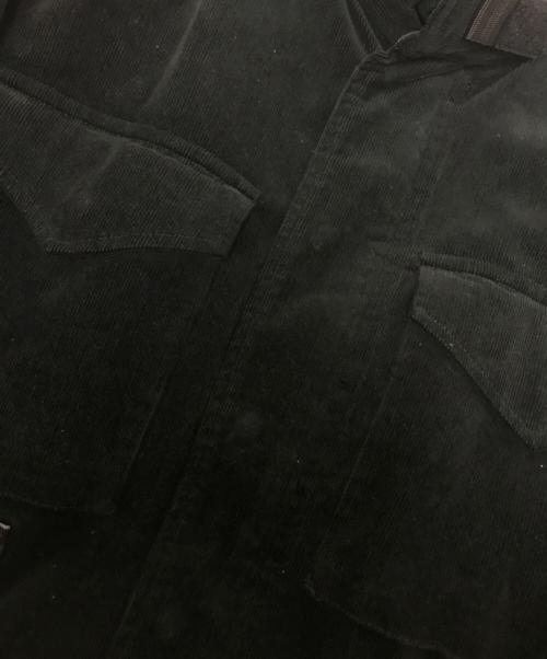 Levi's Fenom（リーバイス・フェノム）Levi's Fenom (リーバイス・フェノム) FRAGMENT DESIGN (フラグメントデザイン) M-65 レザー切替 コーデュロイジャケット ブラック サイズ:Lの古着・服飾アイテム