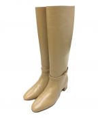FRANCESCO RUSSOフランチェスコ ルッソ）の古着「ロングブーツ」｜ベージュ