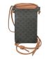CELINE (セリーヌ) フラップ付きモバイルポーチ/トリオンフキャンバス＆ラムスキン ブラウン サイズ:下記参照：22000円