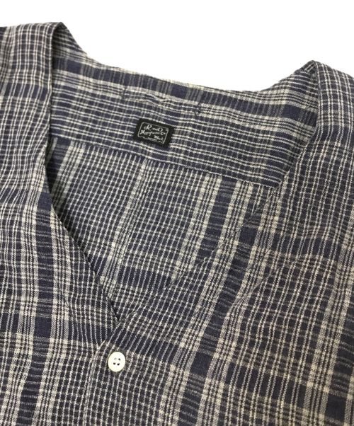 R&D.M.Co-OLDMAN'S TAILOR（オールドマンズテイラー）R&D.M.Co-OLDMAN'S TAILOR (オールドマンズテイラー) リネンシャツワンピース ネイビー サイズ:下記参照の古着・服飾アイテム