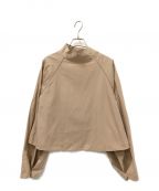 SEEALLシーオール）の古着「モックネックブラウス」｜ベージュ