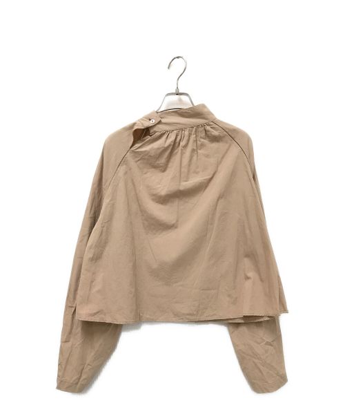 SEEALL（シーオール）SEEALL (シーオール) モックネックブラウス ベージュ サイズ:38の古着・服飾アイテム