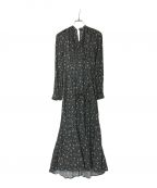 FRAY IDフレイ アイディー）の古着「DEVEAUプリントワンピース」｜ブラック