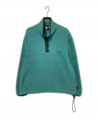 WOOLRICHウールリッチ）の古着「ハーフスナップボタンフリースジャケット」｜グリーン