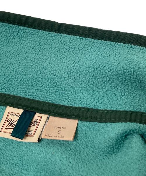 WOOLRICH（ウールリッチ）WOOLRICH (ウールリッチ) ハーフスナップボタンフリースジャケット グリーン サイズ:Sの古着・服飾アイテム