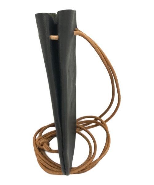 20/80（トゥエンティーエイティー）20/80 (トゥエンティーエイティー) TOCHIGI LEATHER GASSAI NECK POUCH ブラック サイズ:下記参照の古着・服飾アイテム