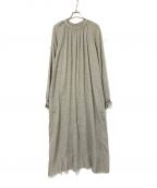 R JUBILEEアールジュビリー）の古着「ウール混コットンプルオーバーワンピース」｜ベージュ