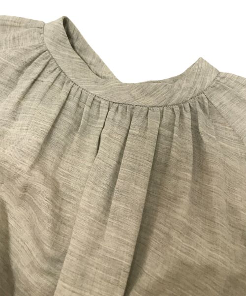 R JUBILEE（アールジュビリー）R JUBILEE (アールジュビリー) ウール混コットンプルオーバーワンピース ベージュ サイズ:Mの古着・服飾アイテム