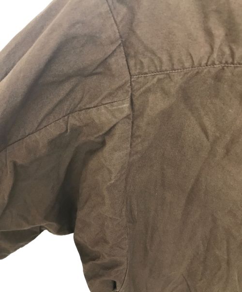SH（エスエイチ）SH (エスエイチ) FATIGUE SHIRT-GARMENT DYE ブラウン サイズ:Sの古着・服飾アイテム