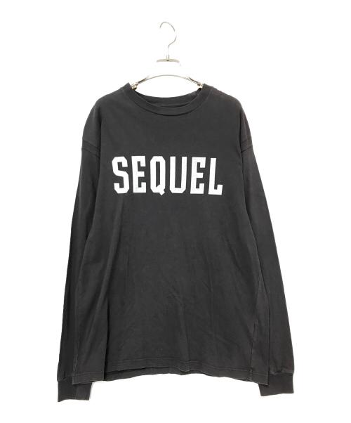 SEQUEL（シークエル）SEQUEL (シークエル) ロゴプリントカットソー チャコールグレー サイズ:Mの古着・服飾アイテム