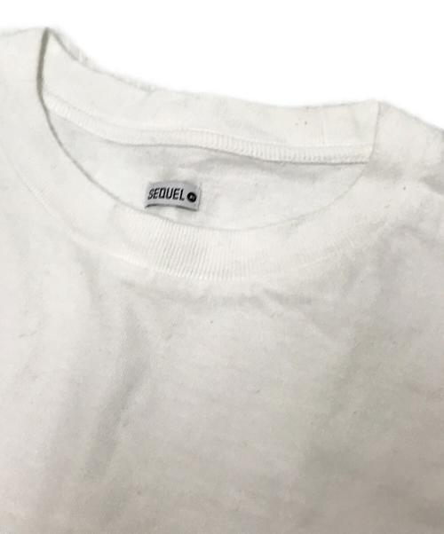 SEQUEL（シークエル）SEQUEL (シークエル) FRAGMENT DESIGN (フラグメントデザイン) プリントTシャツ ホワイト サイズ:Lの古着・服飾アイテム