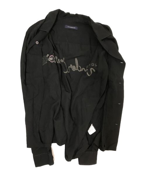 JohnUNDERCOVER（ジョンアンダーカバー）JohnUNDERCOVER (ジョンアンダーカバー) タイガー刺繍シャツ ブラック サイズ:2の古着・服飾アイテム