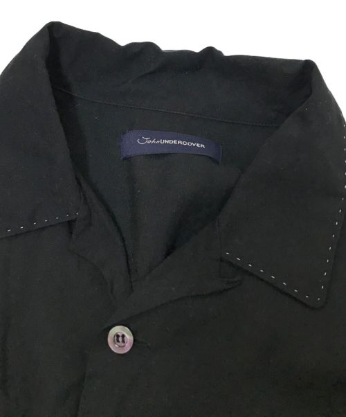 JohnUNDERCOVER（ジョンアンダーカバー）JohnUNDERCOVER (ジョンアンダーカバー) タイガー刺繍シャツ ブラック サイズ:2の古着・服飾アイテム