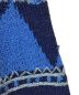 中古・古着 FICCE (フィッチェ) 総柄刺繍ニット ブルー サイズ:2：10000円