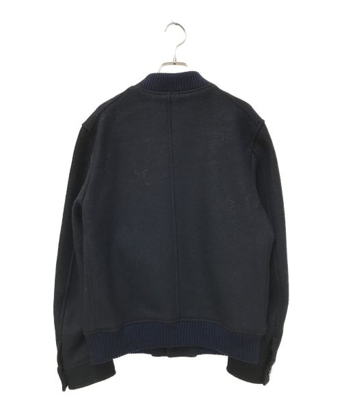 EYE. D WEARing（アイディウェアリング）EYE. D WEARing (アイディウェアリング) ウールブルゾン ネイビー サイズ:3の古着・服飾アイテム