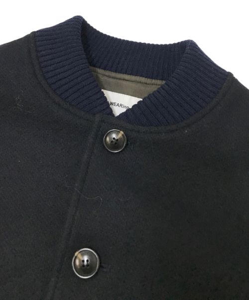 EYE. D WEARing（アイディウェアリング）EYE. D WEARing (アイディウェアリング) ウールブルゾン ネイビー サイズ:3の古着・服飾アイテム