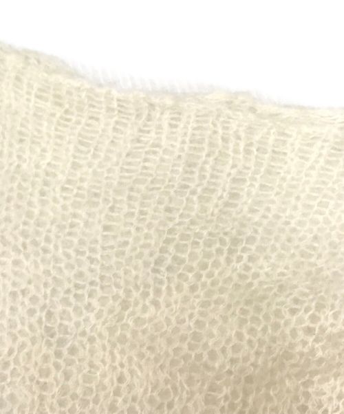 Curensology（カレンソロジー）Curensology (カレンソロジー) フラジールモヘヤニットプルオーバー ホワイト サイズ:Fの古着・服飾アイテム