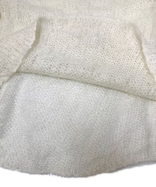 Curensology（カレンソロジー）Curensology (カレンソロジー) フラジールモヘヤニットプルオーバー ホワイト サイズ:Fの古着・服飾アイテム