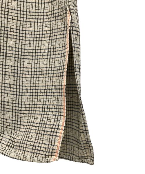 EURO（ユーロ古着）EURO (ユーロ古着) グランパチェック ベージュ サイズ:表記無しの古着・服飾アイテム